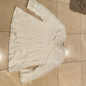 Grace and lace eyelet top